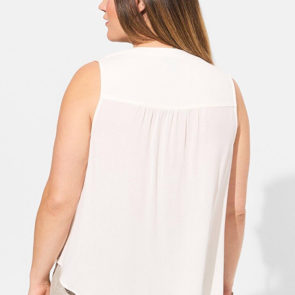 NWT Torrid Harper Linen Pullover Tank - Picture 3 of 5